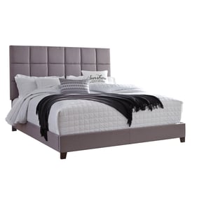 Ashley Furniture Dolante Gray King Upholstered Bed