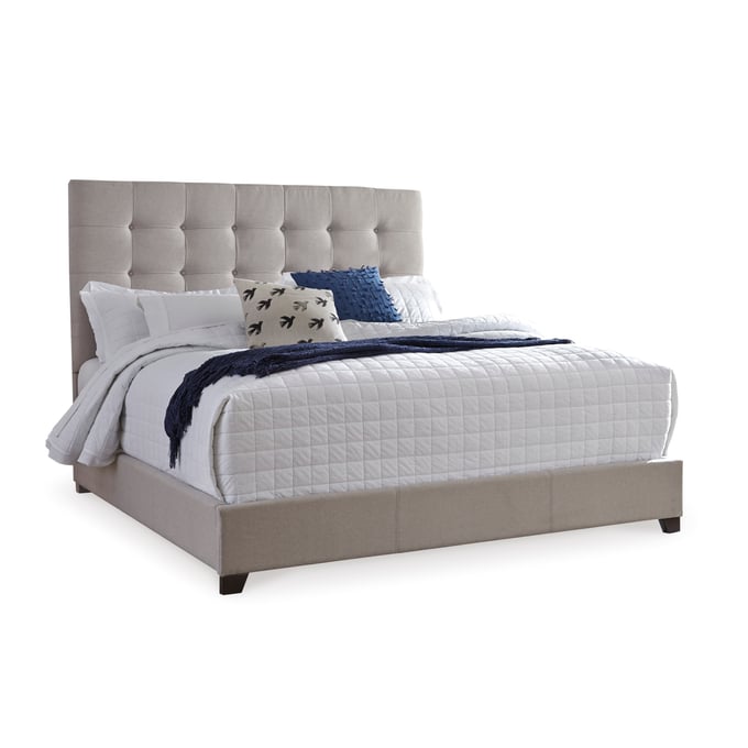 Ashley Furniture Dolante Beige Upholstered Tufted Queen Bed B130-581