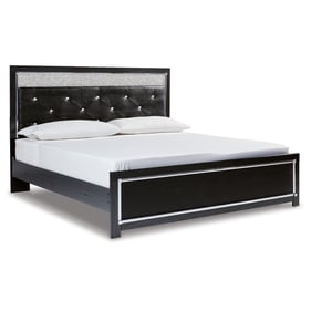 Ashley Furniture Kaydell Black King Panel Platform Bed With Roll Slats