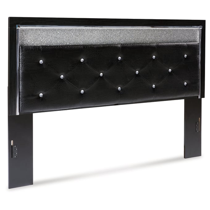 Ashley Furniture Kaydell Black Chrome King Cal King Upholstered Panel Headboard B1420-158