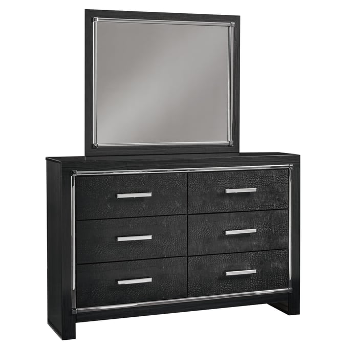 Ashley Furniture Kaydell Black Dresser And Mirror B1420B1