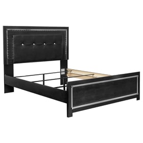 Ashley Furniture Kaydell Black Queen Upholstered Panel Bed With Roll Stat