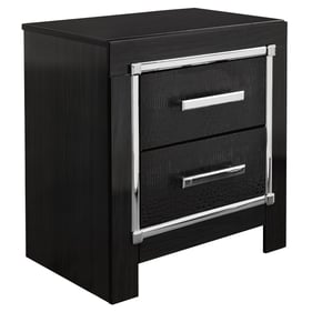 Ashley Furniture Kaydell Black Two Drawer Night Stand