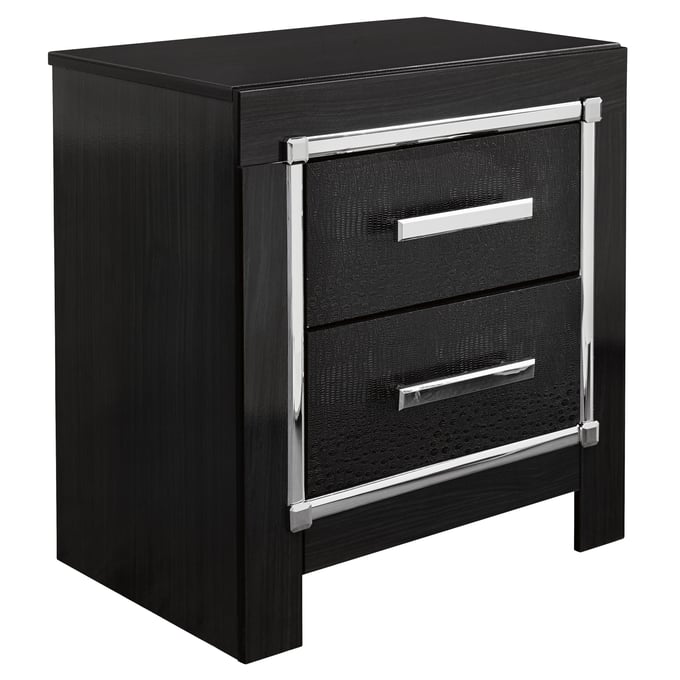 Ashley Furniture Kaydell Black Two Drawer Night Stand B1420-92