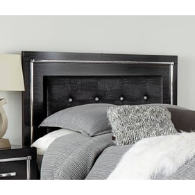 Ashley Furniture Kaydell Black Queen Full Upholstered Panel Headboard With ...