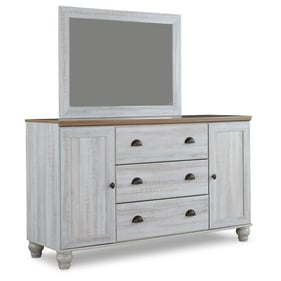 Ashley Furniture Haven Bay Traditional Two-tone Dresser And Mirror