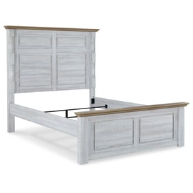 Ashley Furniture Haven Bay Weathered White Queen Panel Bed