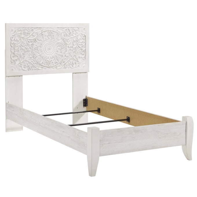 Ashley Furniture Paxberry Whitewash Twin Panel Bed B181B1