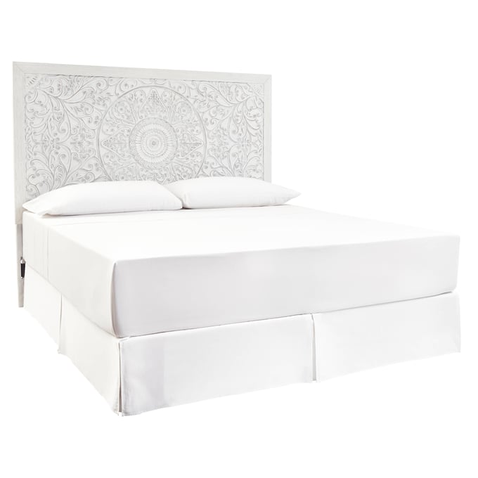 Ashley Furniture Paxberry Whitewash King Headboard With Bed Frame B181-58-KHDBD