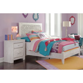 Ashley Furniture Paxberry Whitewash 2pc Kids Bedroom Set With Full Bed