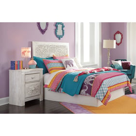 Ashley Furniture Paxberry Whitewash 2pc Kids Bedroom Set With Full Headboar...