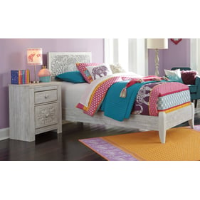 Ashley Furniture Paxberry Whitewash 2pc Kids Bedroom Set With Twin Bed