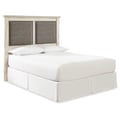 King Upholstered Headboard with Bed Frame