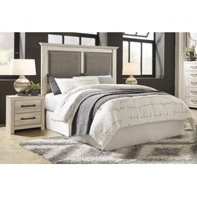 Ashley Furniture Cambeck Whitewash 2pc Bedroom Set With Queen Upholstered H...