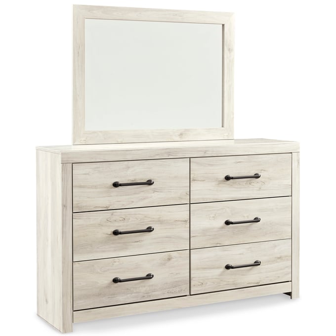 Ashley Furniture Cambeck Whitewash Dresser And Mirror B192B1