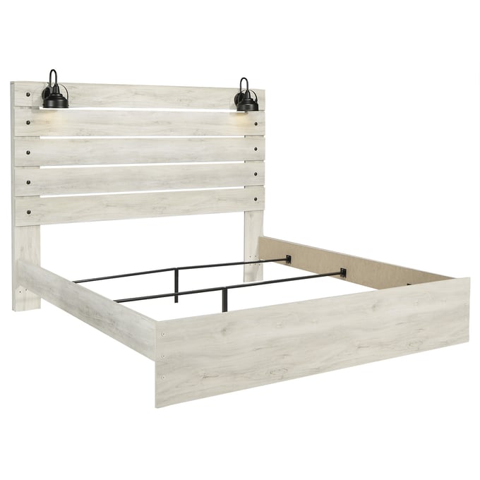 Ashley Furniture Cambeck Whitewash King Panel Bed B192B28