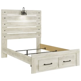 Ashley Furniture Cambeck Whitewash Full Footboard Storage Bed