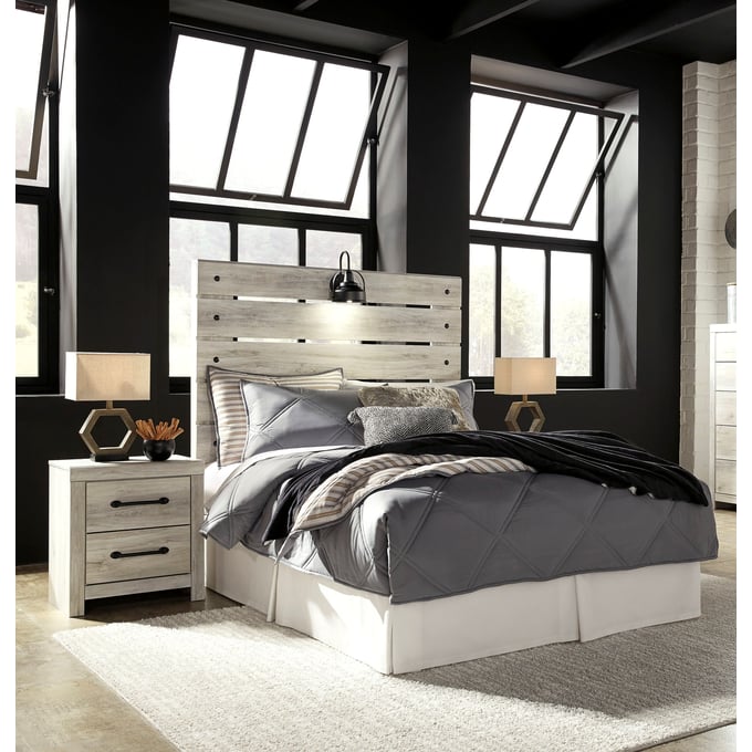 Ashley Furniture Cambeck Whitewash 2pc Bedroom Set With Full Headboard And Frame B192-BR-S10