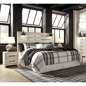 Ashley Furniture Cambeck Whitewash 2pc Bedroom Set With King Headboard And ...