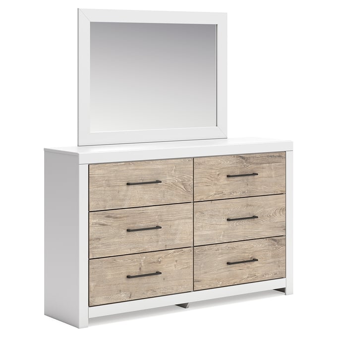 Ashley Furniture Charbitt Two Tone Dresser And Mirror B2035B1