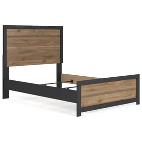 Ashley Furniture Vertani Black Honey Brown Full Panel Bed