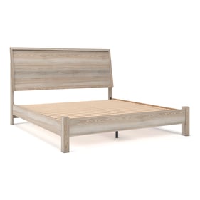 Ashley Furniture Hasbrick Tan King Panel Platform Bed