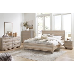 Ashley Furniture Hasbrick Tan 4pc Bedroom Set With King Panel Bed