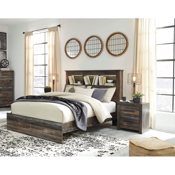 Ashley Furniture Drystan 2pc Bedroom Set With Queen Bookcase Bed B211-BR-S27