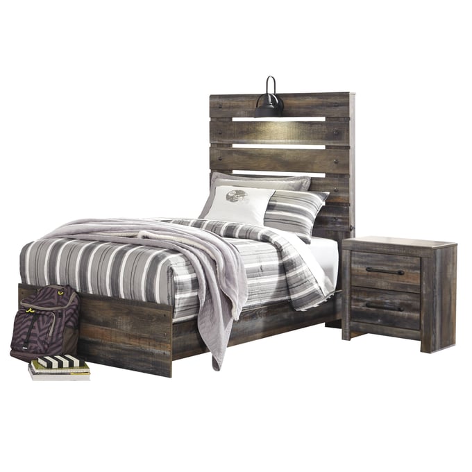 Ashley Furniture Drystan 2pc Kids Bedroom Set With Twin Bed B211-BR-S1