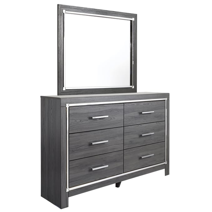 Ashley Furniture Lodanna Gray Dresser And Mirror B214B1