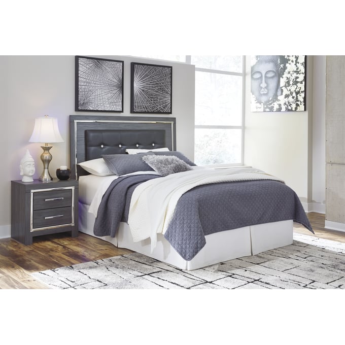 Ashley Furniture Lodanna Gray 2pc Bedroom Set With Queen Headboard B214-BR-S1