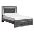 Queen Panel Bed with 2 Storage Drawers