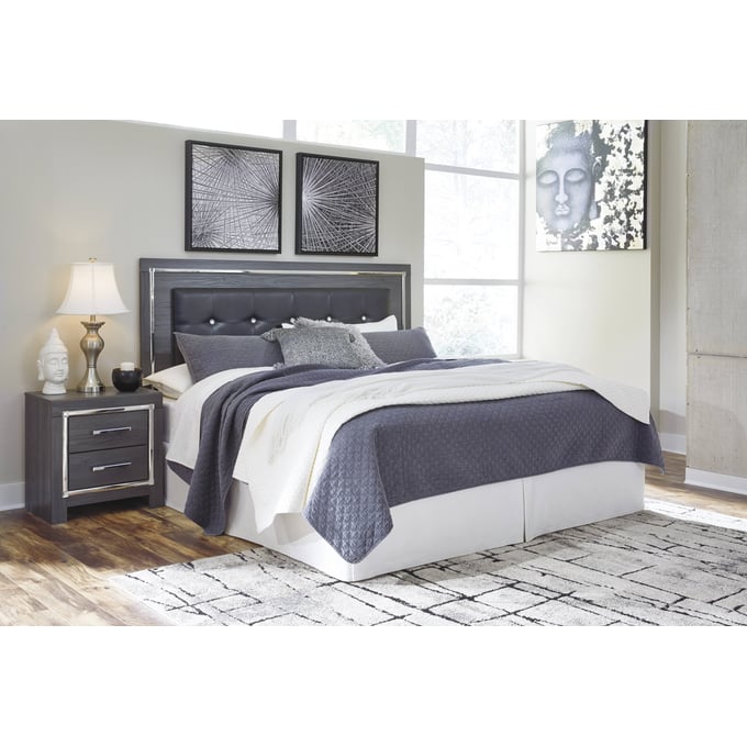 Ashley Furniture Lodanna Gray 2pc Bedroom Set With King Headboard B214-BR-S2