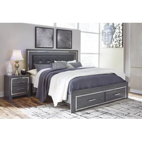 Ashley Furniture Lodanna Gray 2pc Bedroom Set With Queen Storage Bed