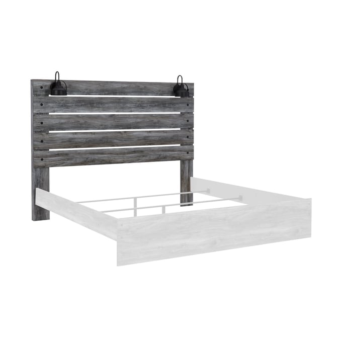 Ashley Furniture Baystorm Gray Wood King Panel Headboard B221-158