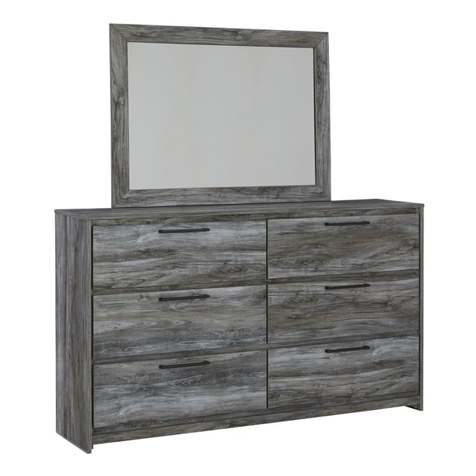 Ashley Furniture Baystorm Gray Wood Dresser And Mirror B221B30