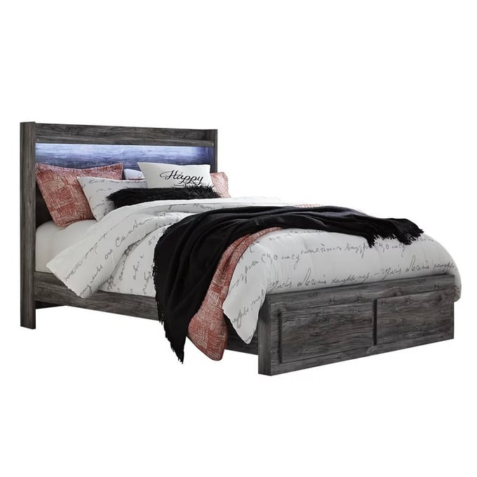 Ashley Furniture Baystorm Gray Queen Storage Bed B221B5