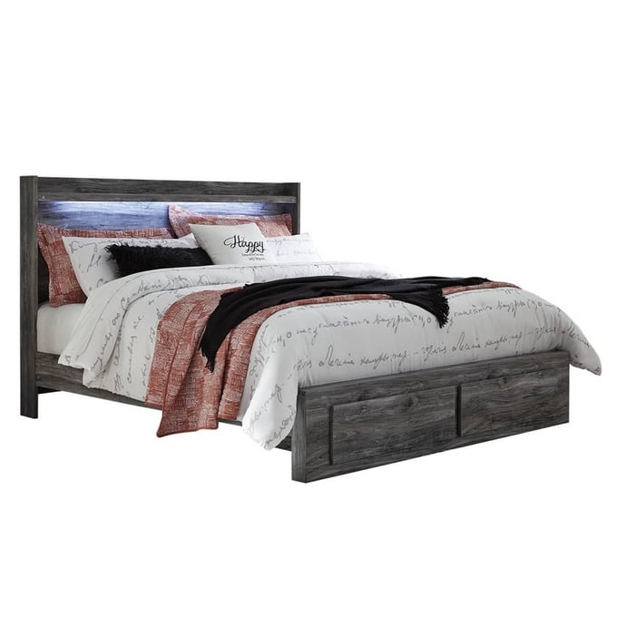 Ashley Furniture Baystorm Gray King Storage Bed B221B12