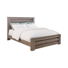 Ashley Furniture Zelen Warm Gray Queen Panel Bed