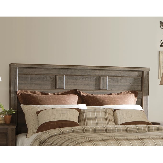 Ashley Furniture Juararo Dark Brown Queen Panel Headboard B251-57