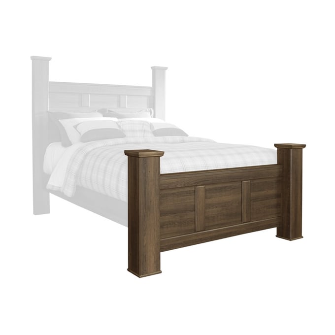 Ashley Furniture Juararo Dark Brown Queen Poster Footboard B251-64