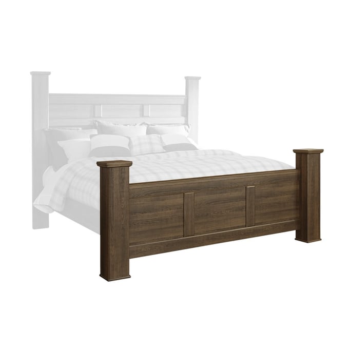 Ashley Furniture Juararo Dark Brown King Cal King Poster Footboard B251-66