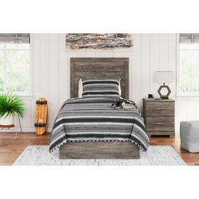 Ashley Furniture Ralinksi Gray 4pc Bedroom Set With Twin Panel Bed