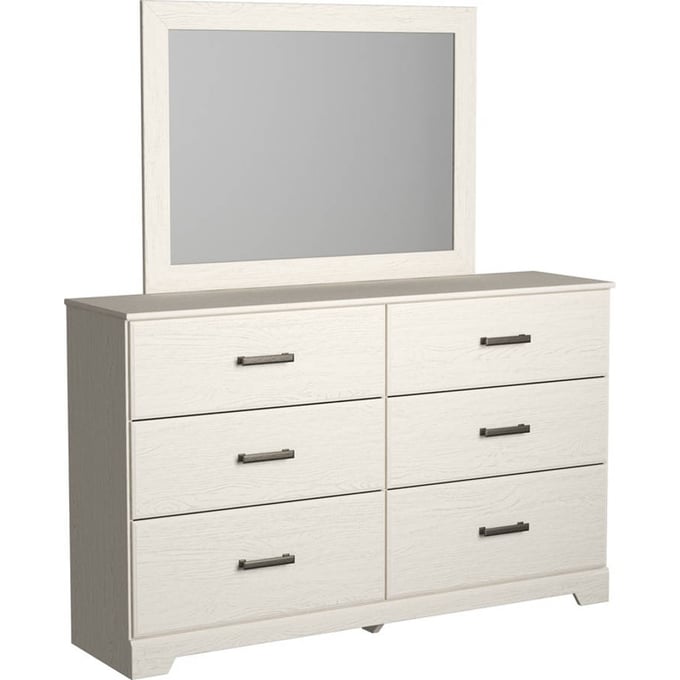 Ashley Furniture Stelsie White Dresser And Mirror B2588B1