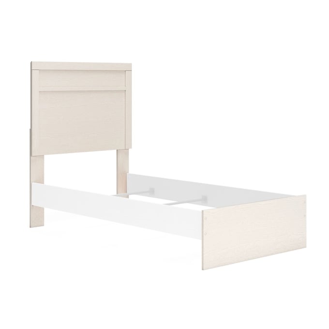 Ashley Furniture Stelsie White Twin Panel Headboard Footboard B2588-53