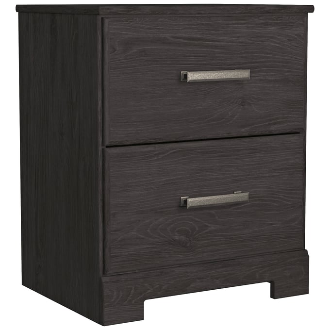 Ashley Furniture Belachime Black Two Drawer Night Stand B2589-92