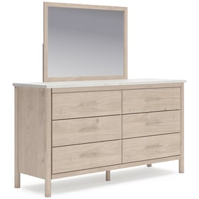 Ashley Furniture Cadmori Brown Beige Dresser And Mirror