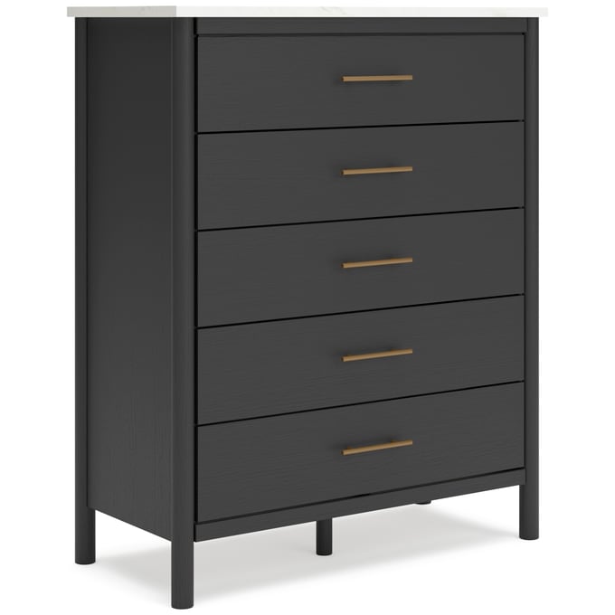 Ashley Furniture Cadmori Black White Five Drawer Wide Chest B2616-345