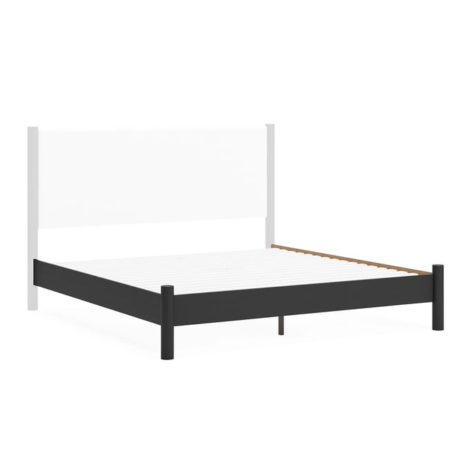 Ashley Furniture Cadmori Black King Panel Footboard With Rails B2616-56