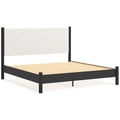 King Upholstered Panel Bed